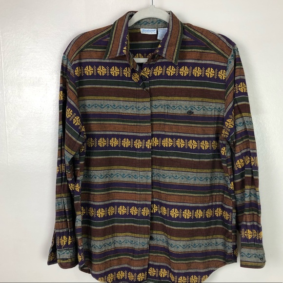 Backyard Blues Tops - Backyard Blues Boho button down Top Sz M